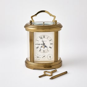 Tiffany & Co. Brass Carriage Clock