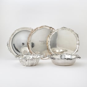 Horse Racing Interest: Four American Sterling Silver Table Articles