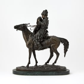 Russian Style Bronze Group of The Farewell Kiss