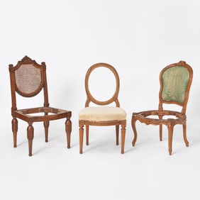 Group of Three Continental Side Chairs