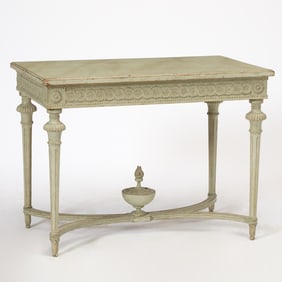 Louis XVI Style Painted Pine Side Table