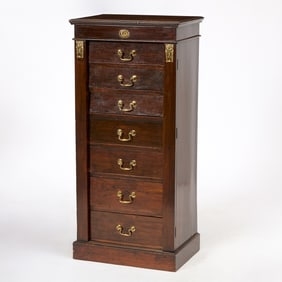 Empire Style Mahogany Semainier