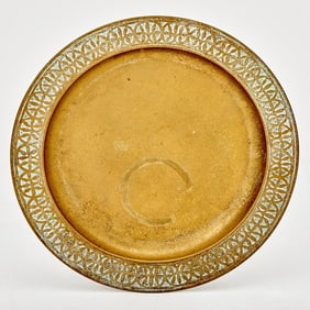 Tiffany Studios Gilt-Bronze Plate