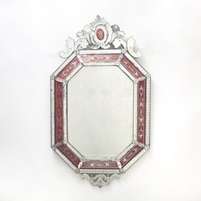Venetian Etched Glass Mirror Border Mirror