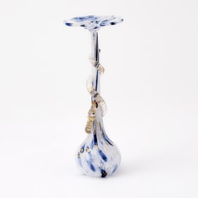 Murano Blown and Applied Glass Vase