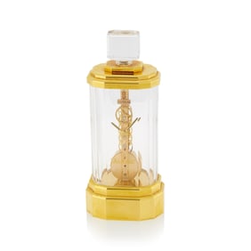 Baccarat for Corum Gilt-Metal and Crystal 'Limited Edition No. 87 Golden Bridge' Skeletonized Desk