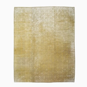 Wool and Silk Tibetan Carpet