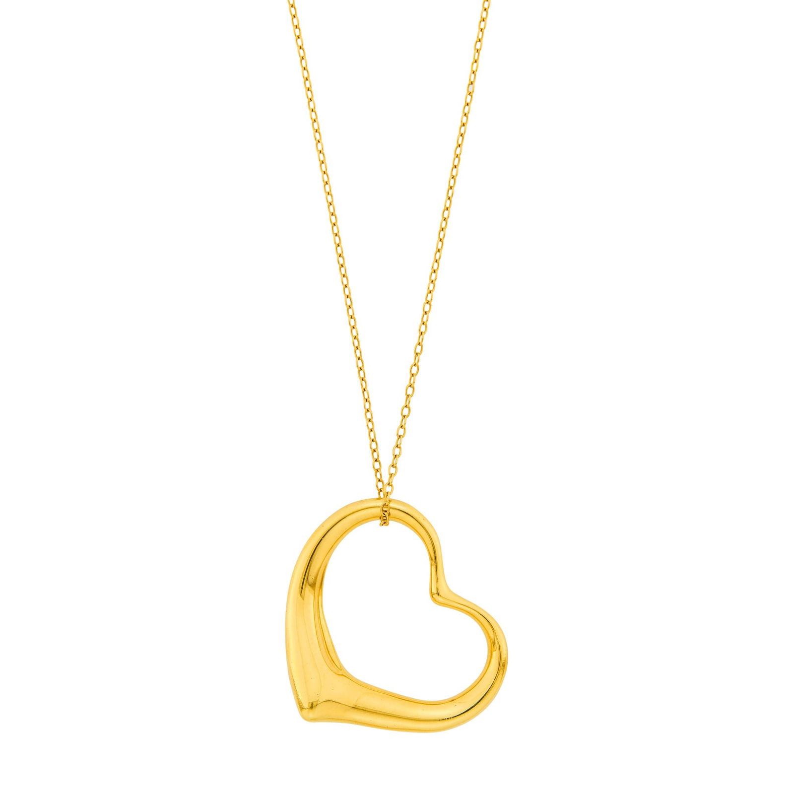 Tiffany & Co., Elsa Peretti Gold 'Open Heart' Pendant-Necklace