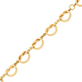 Cartier Gold Twisted Link Bracelet