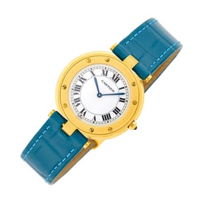 Cartier Gold 'Santos Vendome' Wristwatch