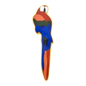 Tiffany & Co. Gold and Multicolored Hardstone Parrot Clip-Brooch