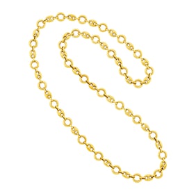 Long Gold Chain Necklace