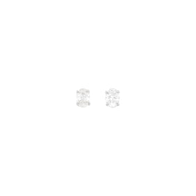 Pair of Platinum and Diamond Stud Earrings