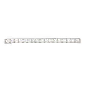 Platinum and Diamond Bar Pin