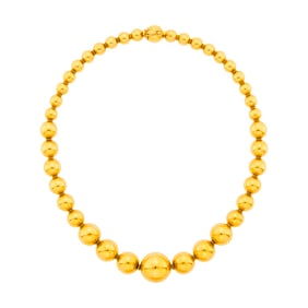 Gold Bead Necklace