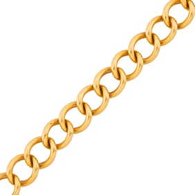Gold Oval Link Bracelet