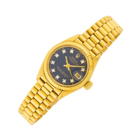 Rolex Gold and Diamond 'Datejust' Wristwatch, Ref. 6917