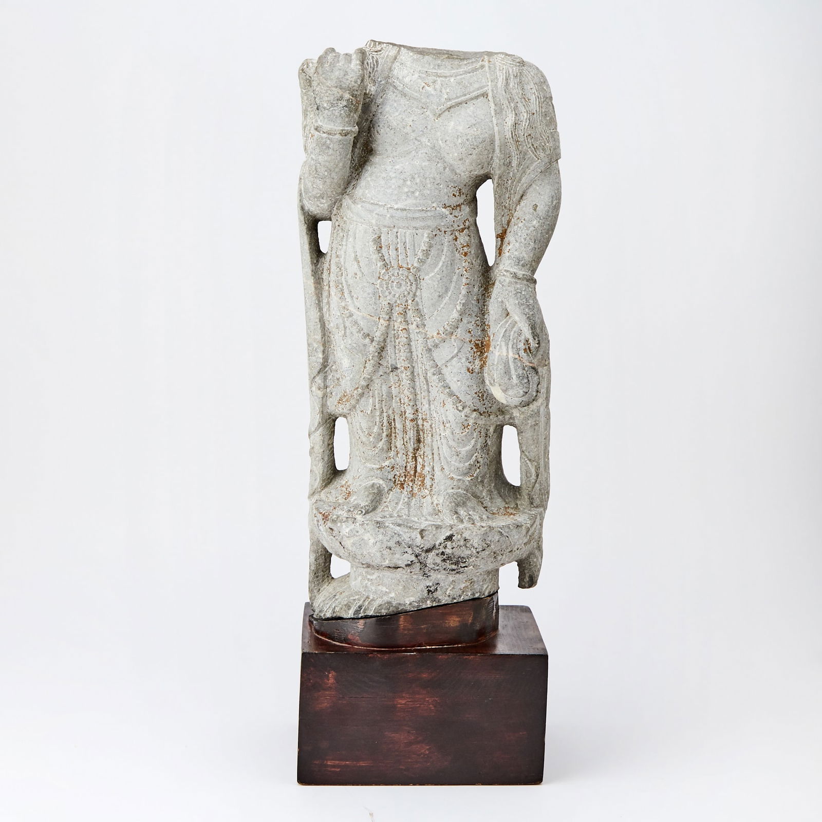 Chinese Stone Torso of a Boddhisattva Song Dynasty or Later (1 of 5)