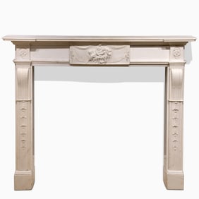 George III Style Marble Fireplace Surround