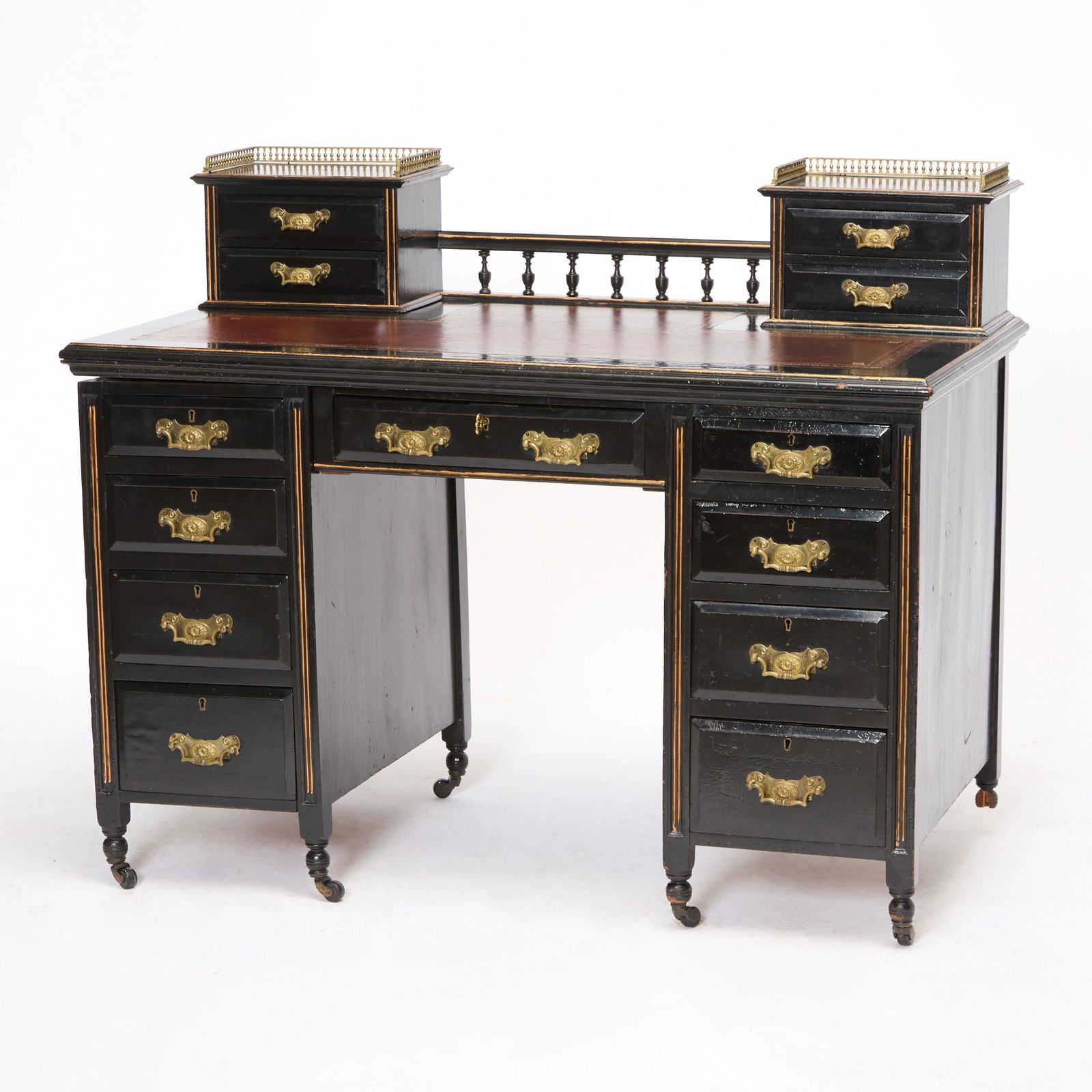 Victorian Ebonized Desk (1 of 7)