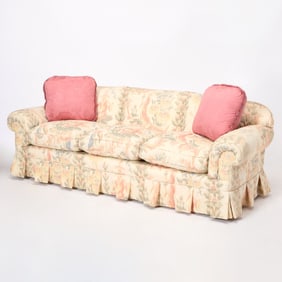 Floral Upholstered Sofa