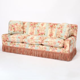 Floral Upholstered Sofa