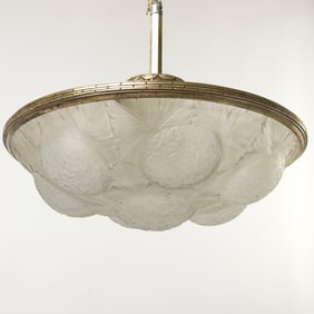 Art Deco Style Frosted Glass Plafonnier