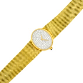 Baume & Mercier Gwo-Color Gold and Diamond Wristwatch