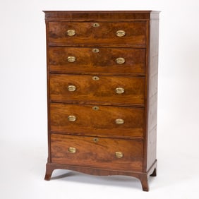 George III Mahogany Tall Chest of Drawers