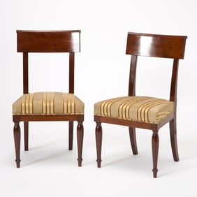 Set of Twelve Restauration Mahogany Dining Side Chairs