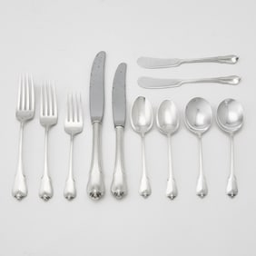 Wallace Sterling Silver 'Grand Colonial' Pattern Partial Flatware Service