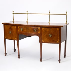 George III Inlaid Mahogany Sideboard