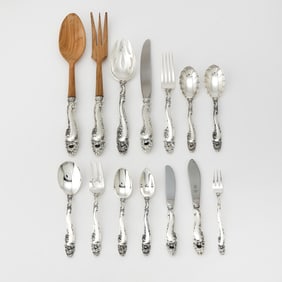 Gorham Sterling Silver 'Decor' Pattern Partial Flatware Service