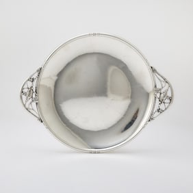 Michael C. Fina Sterling Silver Two-Handled Serving Tray