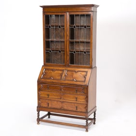 Jacobean Style Oak Secretary