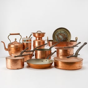 Group of Copper Cookware