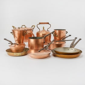 Group of Copper Cookware