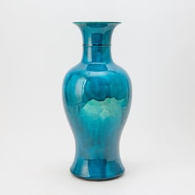 Chinese Crackle Glazed Porcelain Vase 19th Century