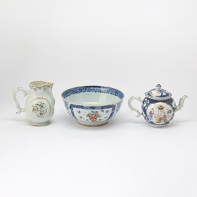 Group of Chinese Export Porcelain Articles 18th century