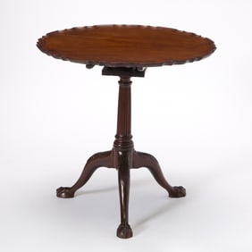 George III Mahogany Tilt Top Tea Table
