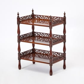 Victorian Mahogany Three-Tier Side Table