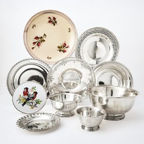 Group of American Sterling Silver Bowls and Plates