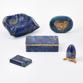 Group of Lapis Lazuli Table Articles