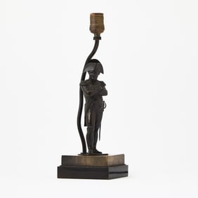 Patinated Bronze Figure of Napoleon as a Lamp