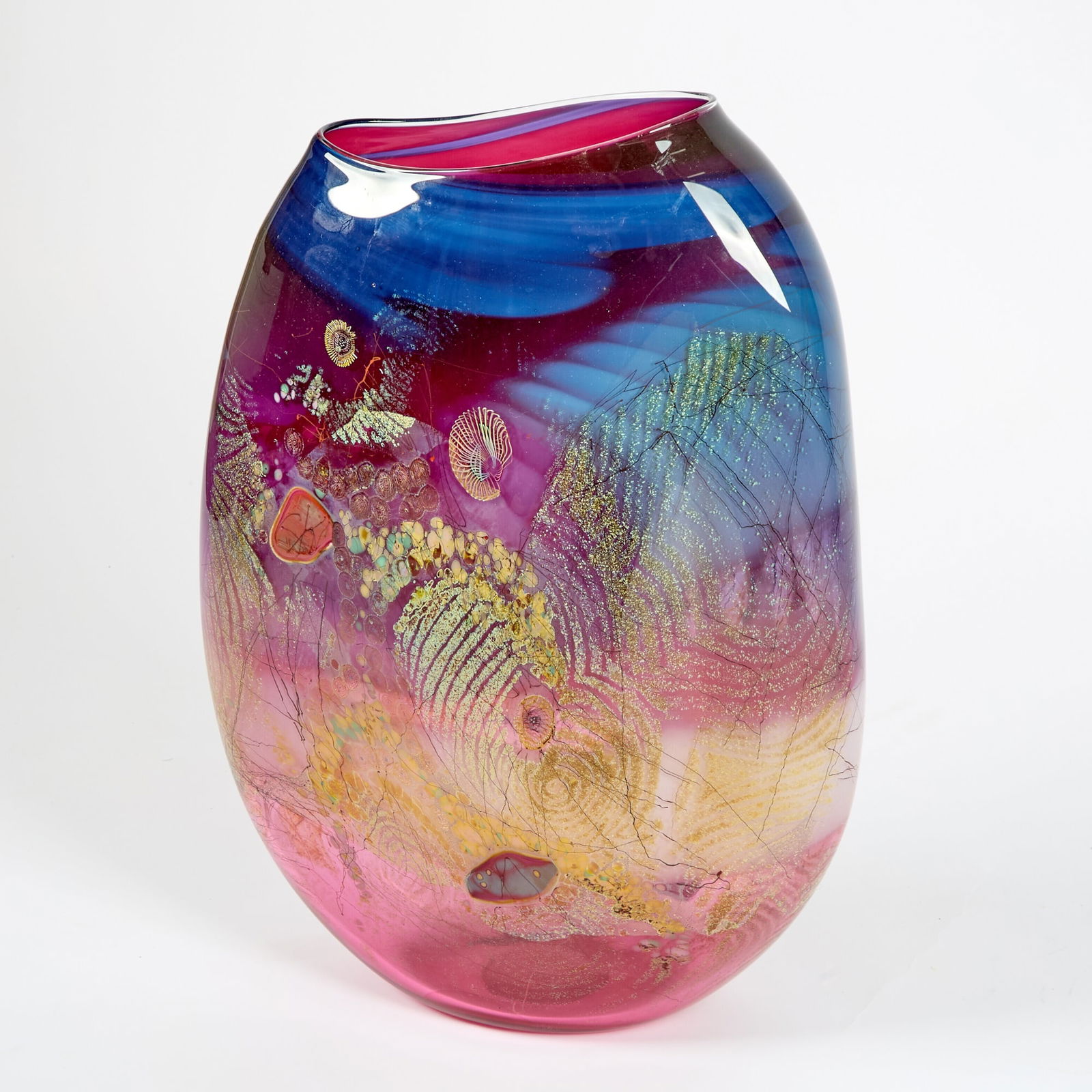 Chris Hawthorne Blown Glass Vessel (1 of 7)