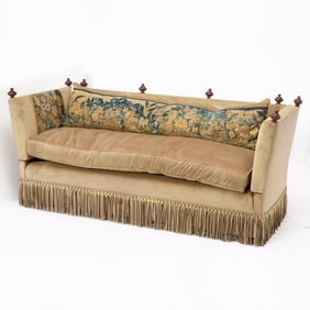 George Smith Velvet Upholstered Knole Sofa