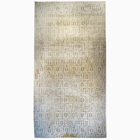 Wool and Silk Tibetan Carpet