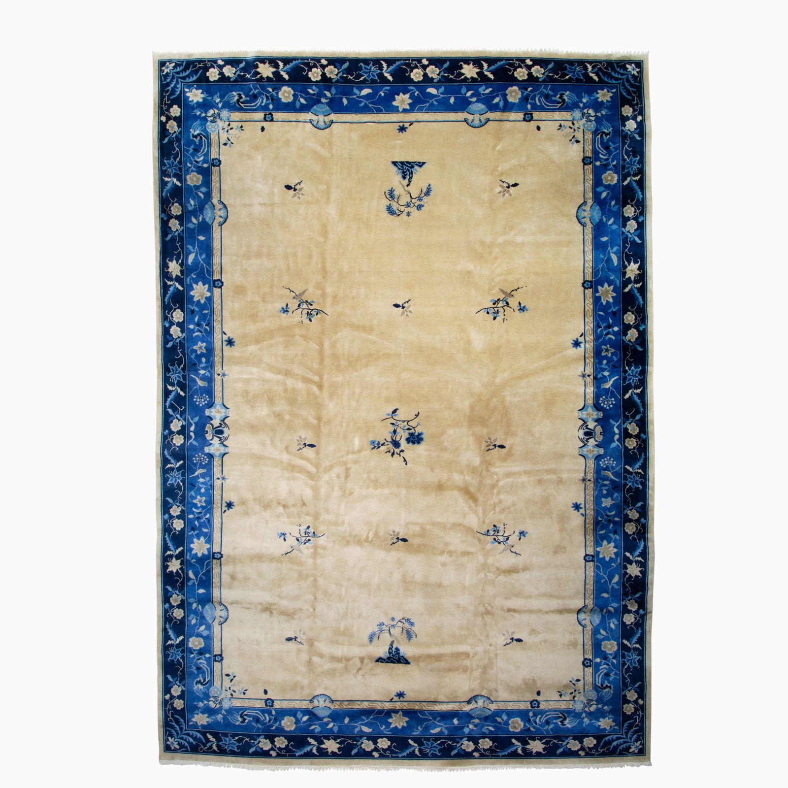 Chinese Carpet blue and white (1 of 2)