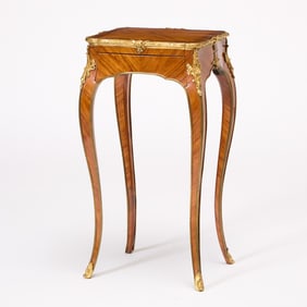 Louis XV Ormolu-Mounted Tulipwood and Kingwood Inlaid Occasional Table