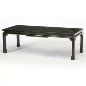 Chinese Black and Gilt- Lacquered Low Table